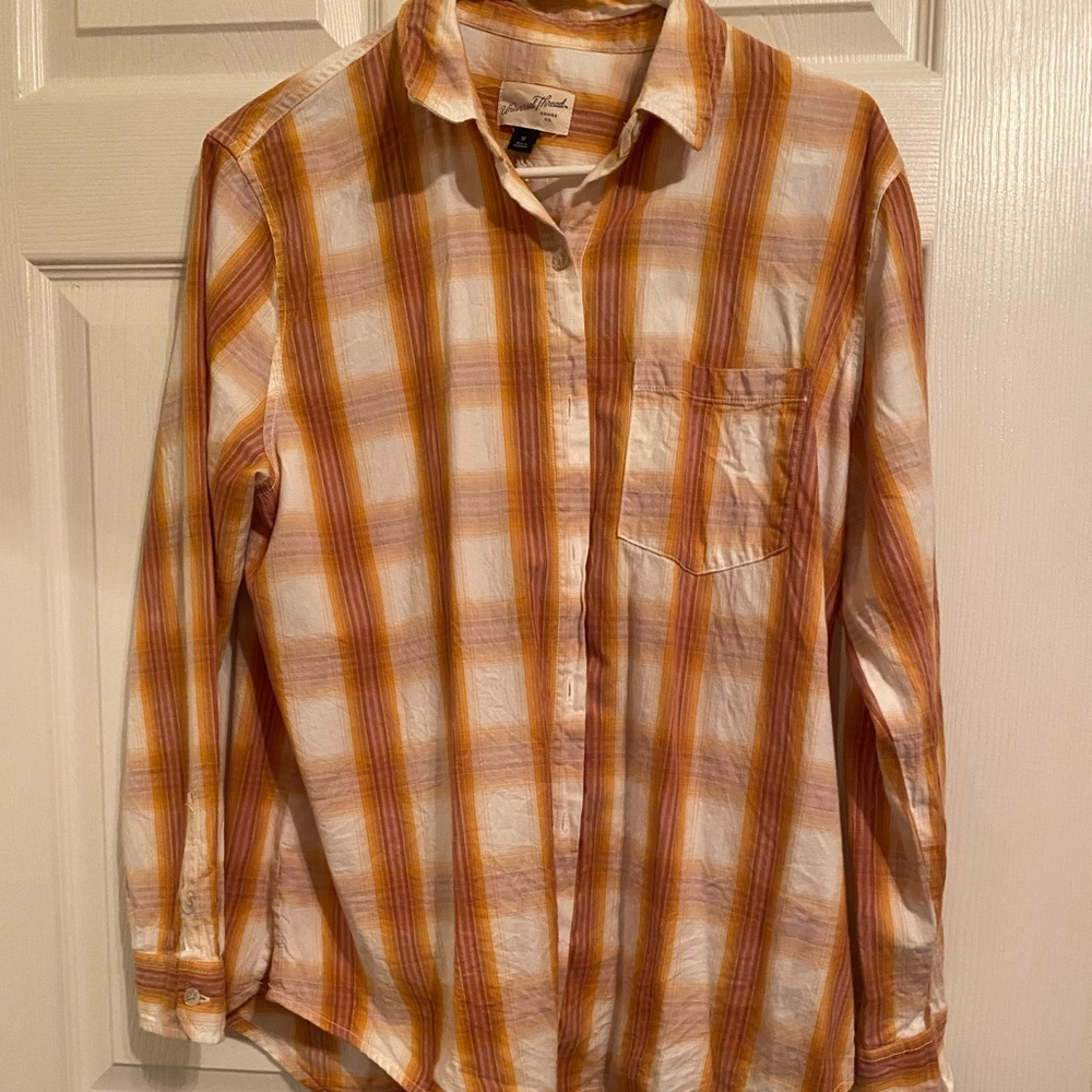 Plaid button down